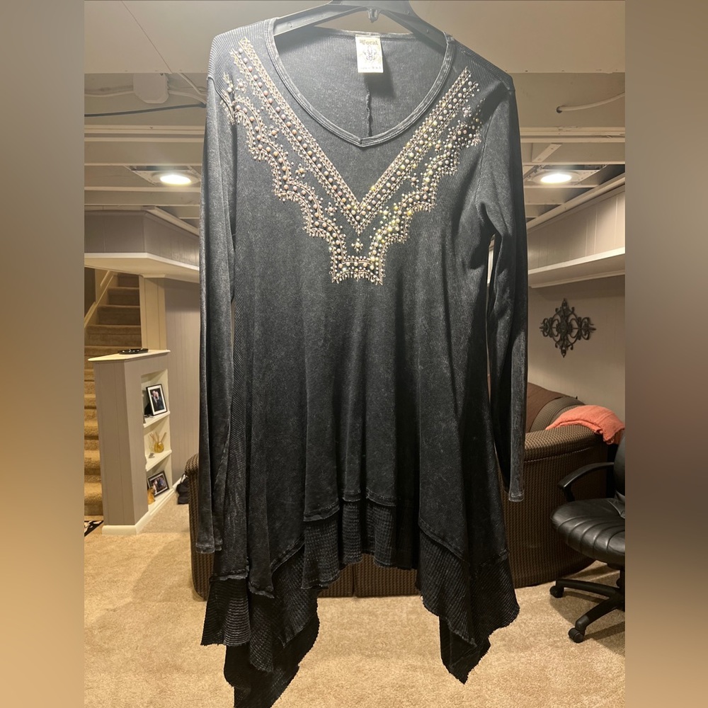 New Vocal Long Sleeve Blouse 1xl